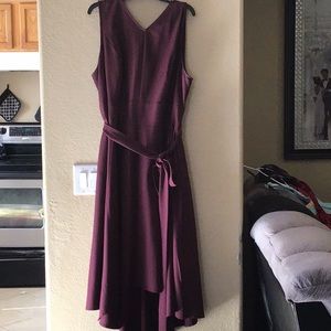 Burgundy long  elegant dress